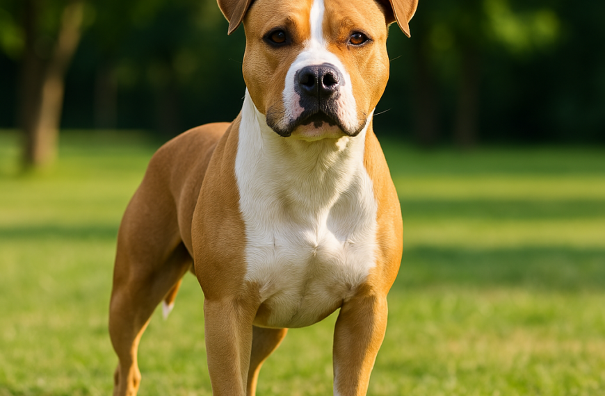 American Staffordshire Terrier : un costaud au grand cœur 🏅