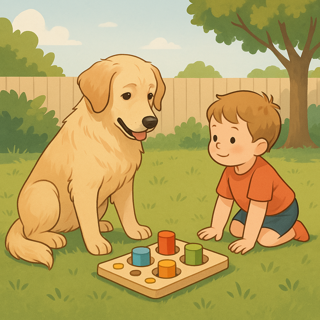 Grandir avec un chien