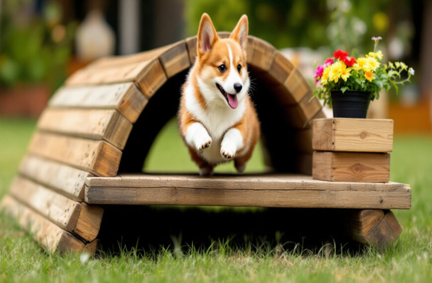 DIY : Fabriquez un parcours d’agility pour votre Corgi Pembroke