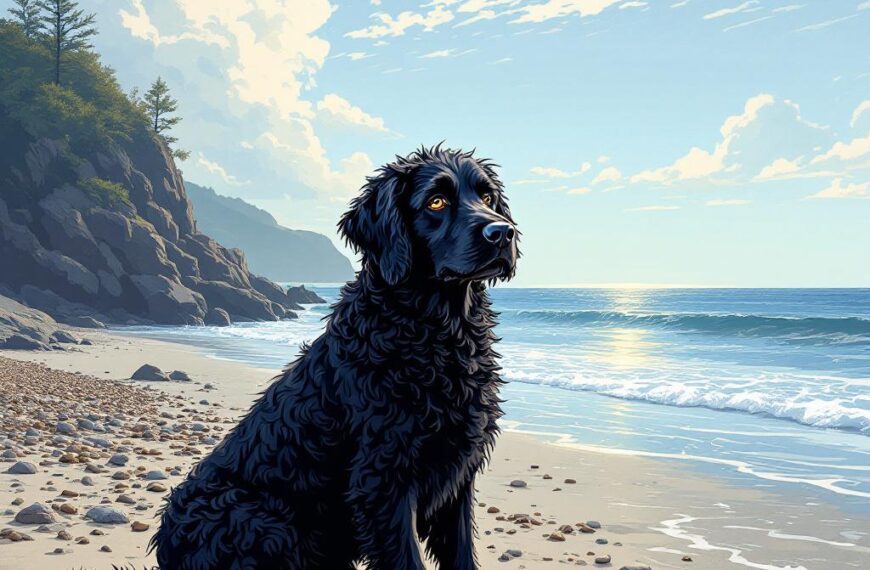 Curly-Coated Retriever : boucles noires et enthousiasme
