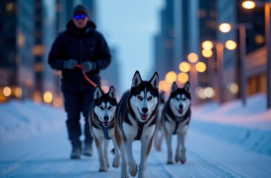 Musher training : exercices hors-neige pour chiens nordiques en ville
