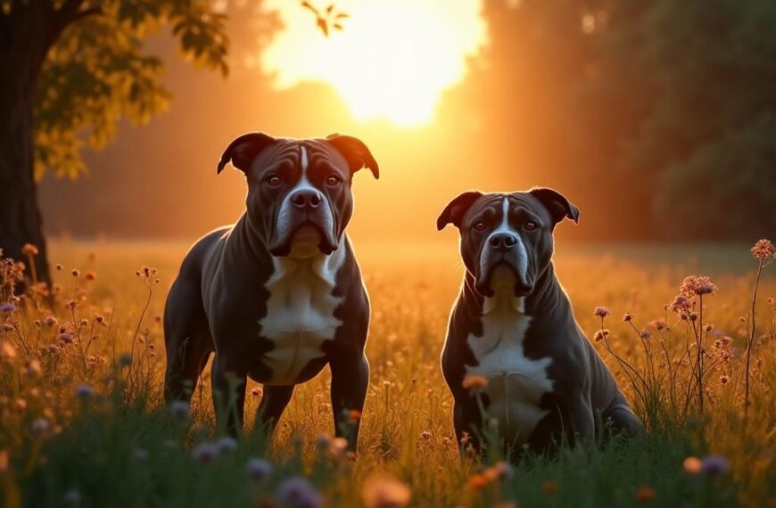 American Bully vs American Staffordshire Terrier : comparatif des deux mastiffs américains