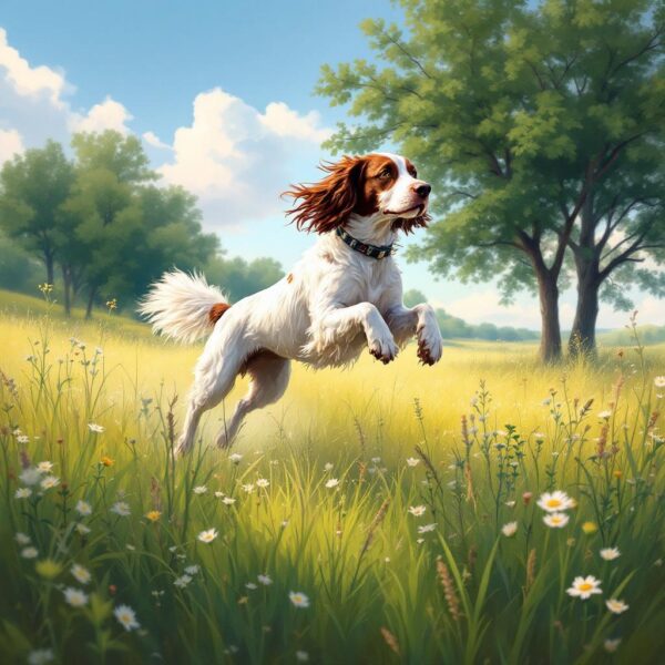 English Setter : chasseur moucheté de charme