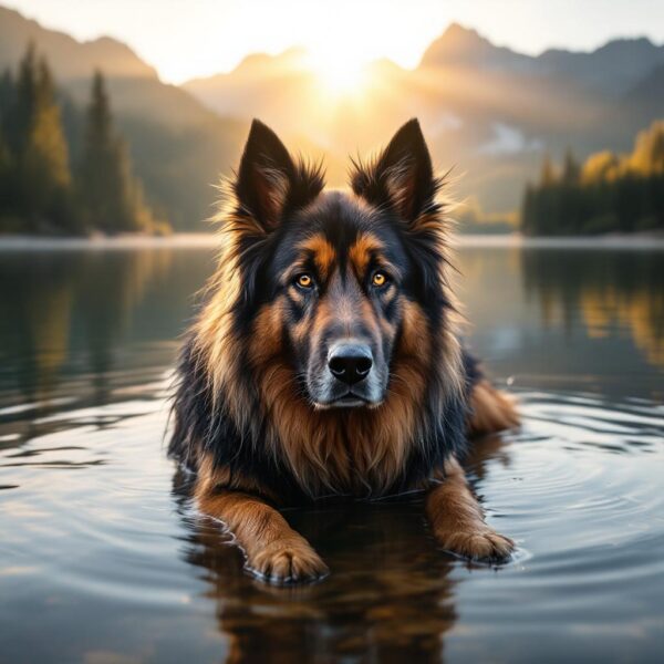 Leonberg : géant au cœur tendre, nageur passionné