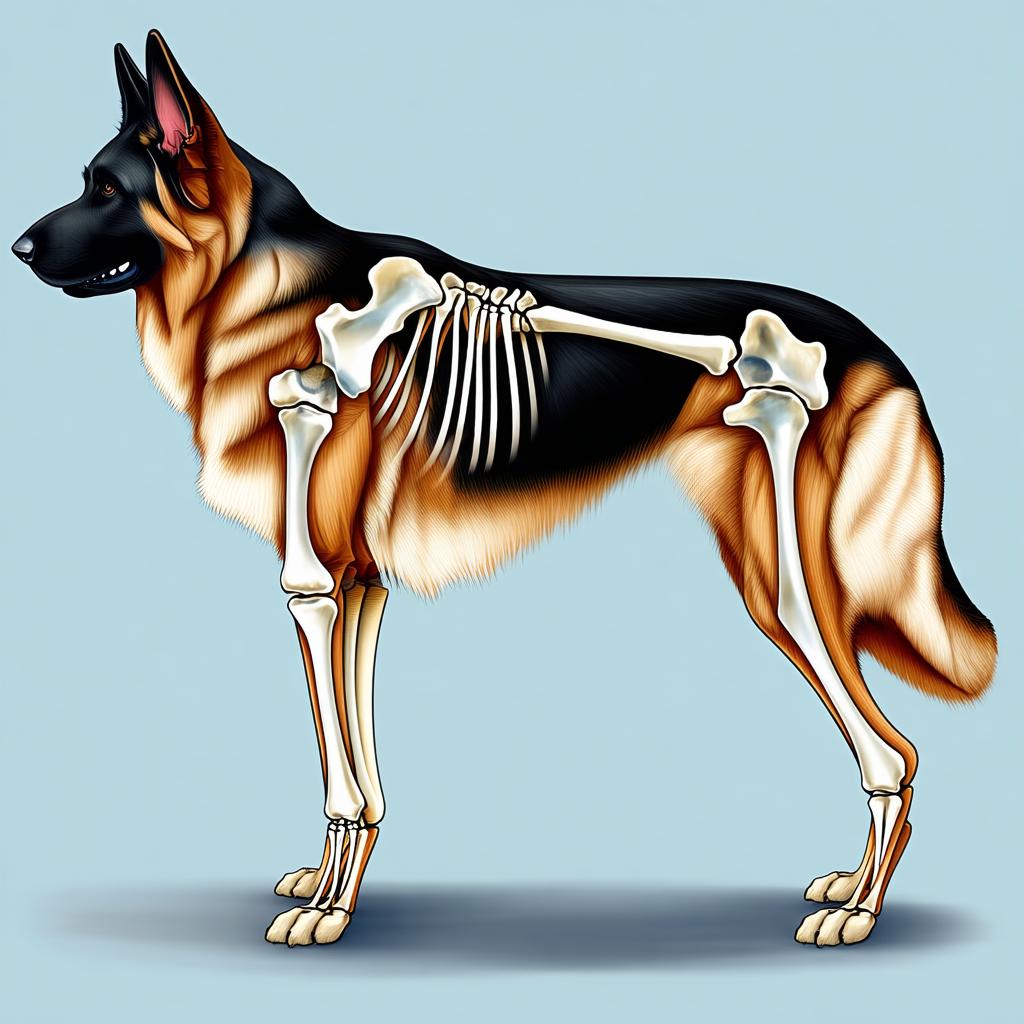 Diagram illustrating TPLO surgery on a Swiss Shepherd dog’s stifle joint.
