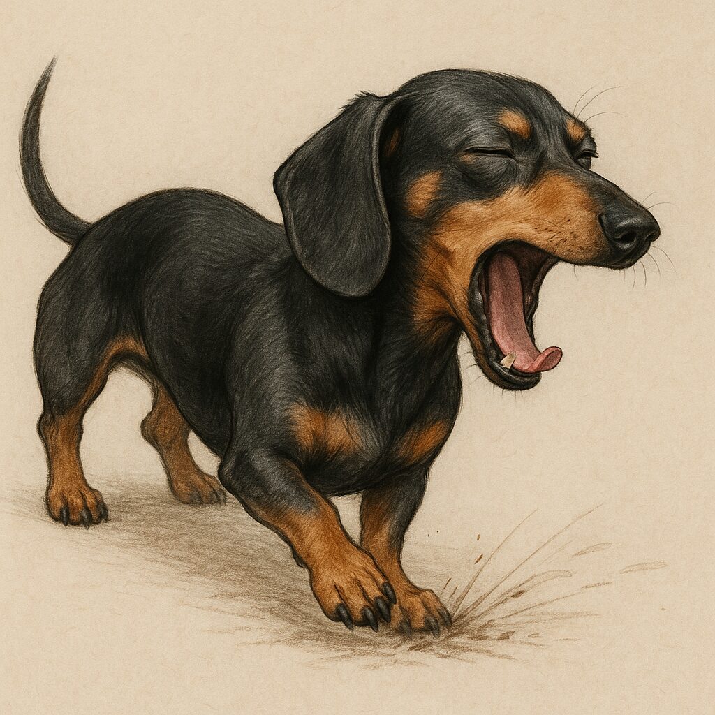 Diagramme des signaux de stress chez le chien