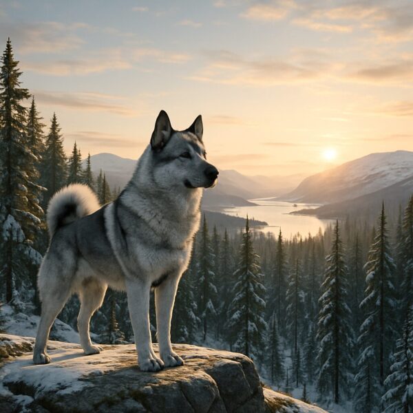 Norwegian Elkhound : chasseur nordique gris
