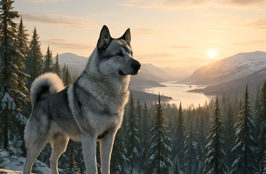 Norwegian Elkhound : chasseur nordique gris