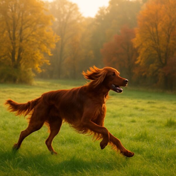 Setter Irlandais : élégante flamme rousse, spectre sportif